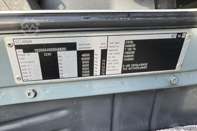 Kipper LKW SCANIA G490 10x4 Dumper