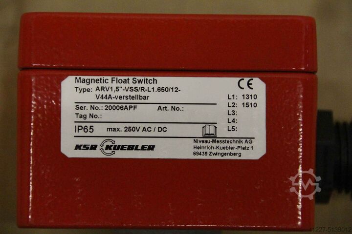 Float switch KSR Kuebler ARV1,5