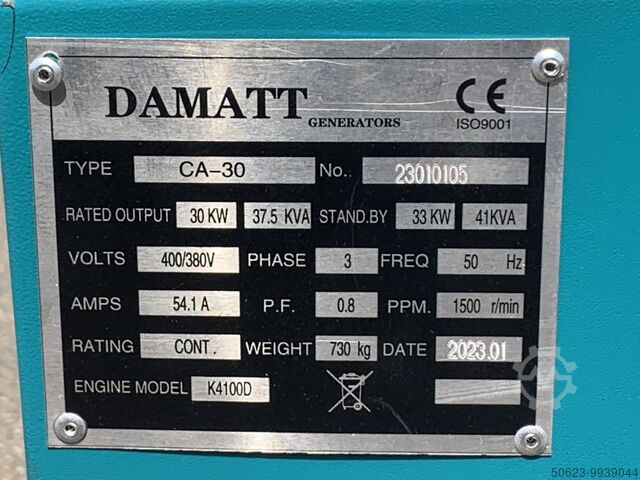 Generatorset Damatt CA-30