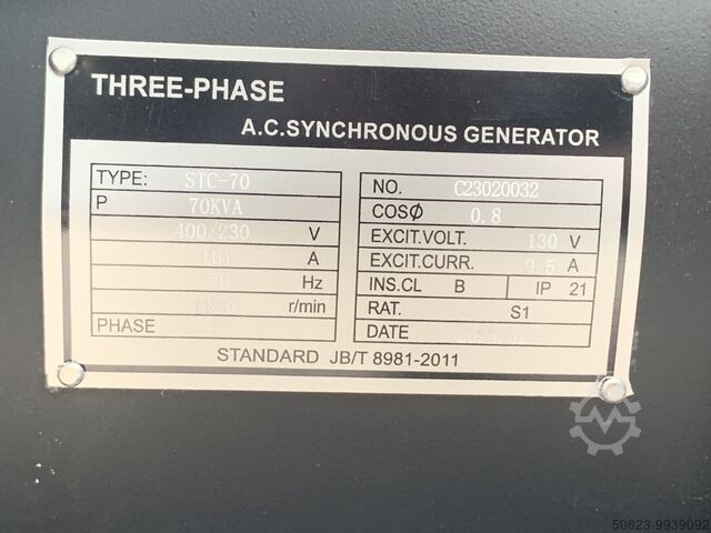 Stromerzeuger Kawakenki KK70-III-SSS