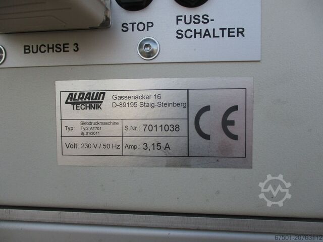 Siebdruckmaschine ALRAUN TECHNIK AT 701 (3385)