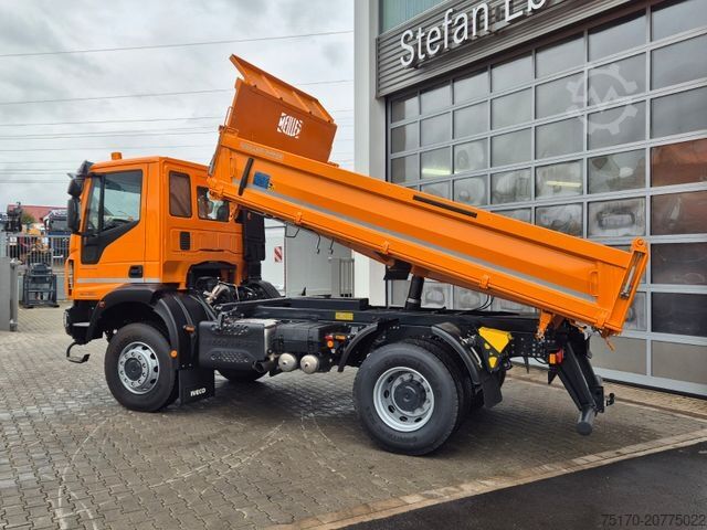 Dreiseitenkipper LKW IVECO ML150E28W 4x4 Meiller Dreiseitenkipper 2xAHK