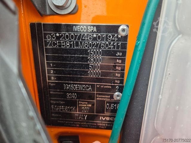 Dreiseitenkipper LKW IVECO ML150E28W 4x4 Meiller Dreiseitenkipper 2xAHK