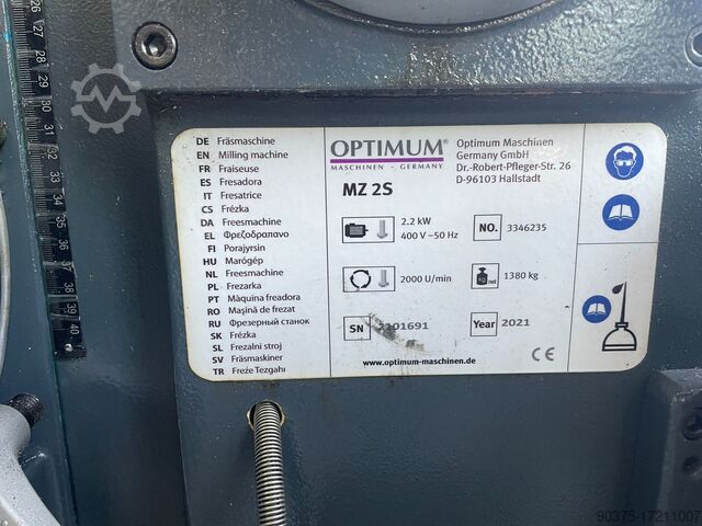 Milling machine Optimum MZ 2S