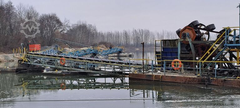 Float dredger with bucket conveyor Ungarische Sonderanfertigung VUK 120/15,5
