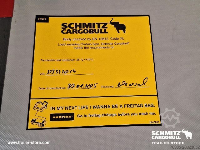 Auflieger mit Pritsche & Plane Schmitz Cargobull Curtainsider Mega