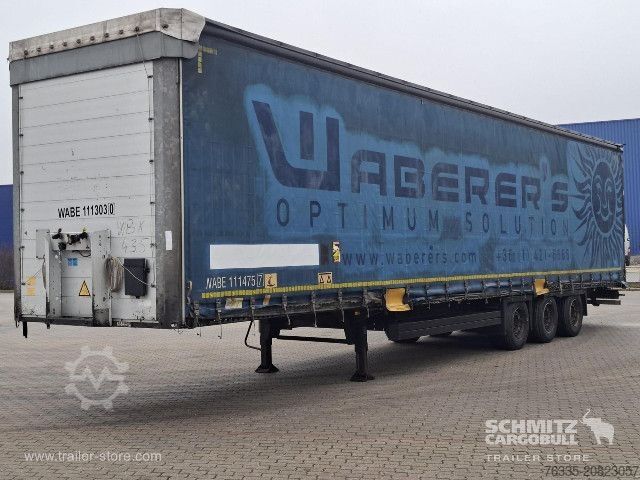 Auflieger mit Pritsche & Plane Schmitz Cargobull Curtainsider Mega