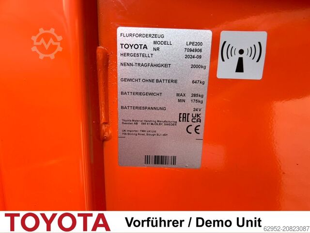 Niederhubwagen Toyota LPE 200 / Demo