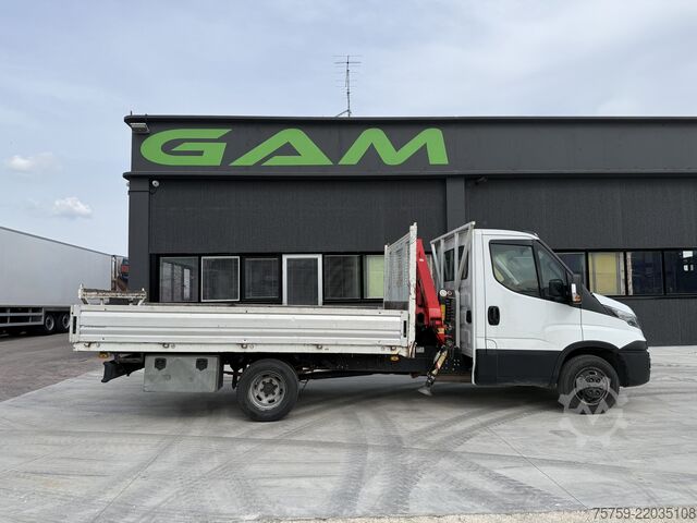 Truck-mounted crane van Iveco Daily 35C16 Pritsche mit Kran FASSI F32A