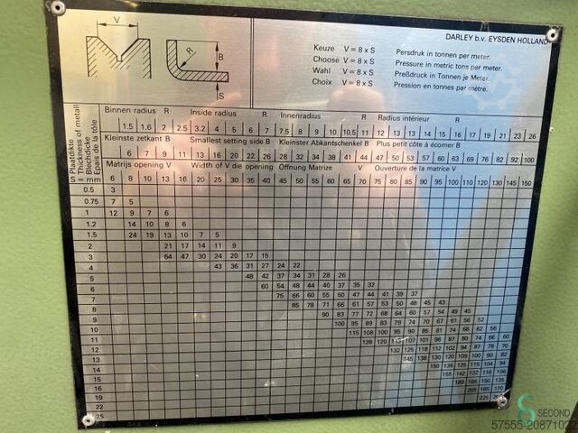 Press brakes  Darley EHP 80x3100 1984 Darley EHP 80x3100