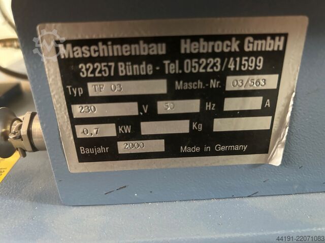 Corner copying machine Hebrock TF 03 Hebrock TF 03