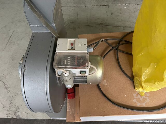 Mobile extraction unit, greetings Gruss fahrbar