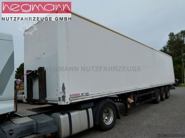 Box semitrailer KÖGEL SPKH24, Scheibenbremse, Liftachse, deutsch