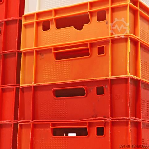 Used Meat crate E1 meat crate with open handles, L: 600, W: 400, H: 125 (mm). 25ltr, L: Kruizinga 38-FBE1-D-GBB-P