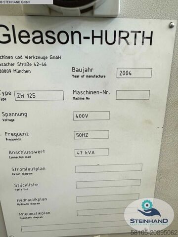 Gear Honing Machine GLEASON-HURTH ZH 125