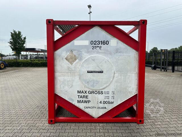 Tankcontainer Trencor Containers 20FT ISO / 25.000L / 1-COMPARTMENT / T11 / 22T6