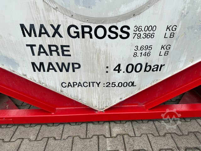 Tankcontainer Trencor Containers 20FT ISO / 25.000L / 1-COMPARTMENT / T11 / 22T6