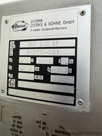 Spiralkneter Diosna DSP 300 AF up to 300 kg + 6 tanks