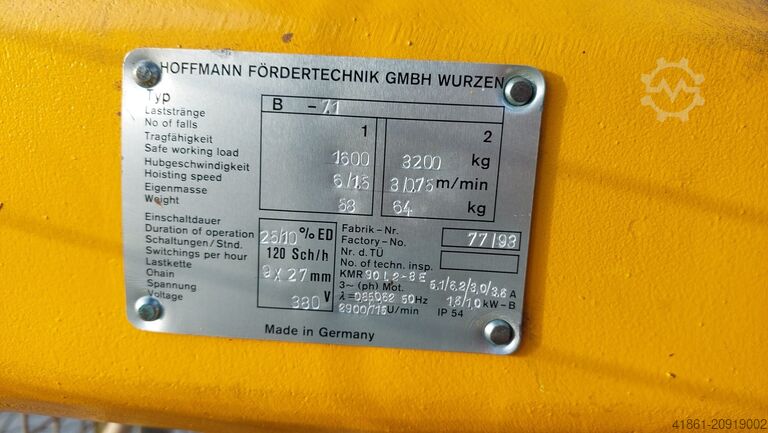 Pillar jib crane PFEIFER PSE 360 x 2250