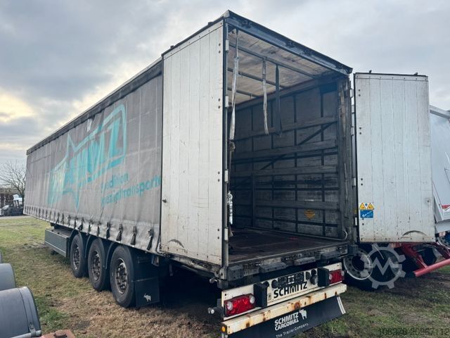 Open semitrailer with tarp SCHMITZ CARGOBULL SCS 24/L-1362, Coilmulde