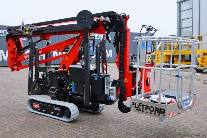 Articulated boom lift Platform Basket Spider 18.90 PRO CE Declaration, Valid inspection,