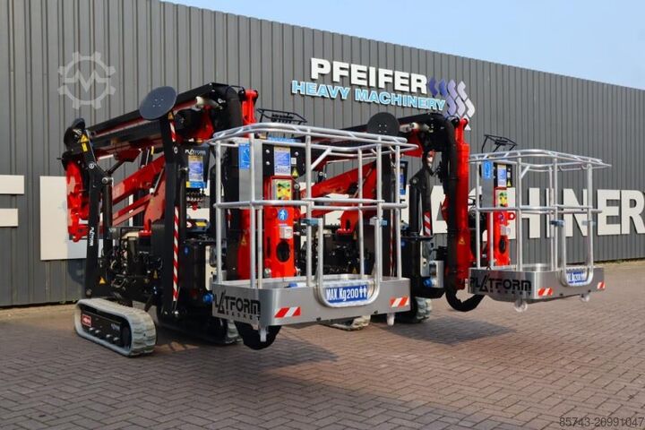 Articulated boom lift Platform Basket Spider 18.90 PRO CE Declaration, Valid inspection,