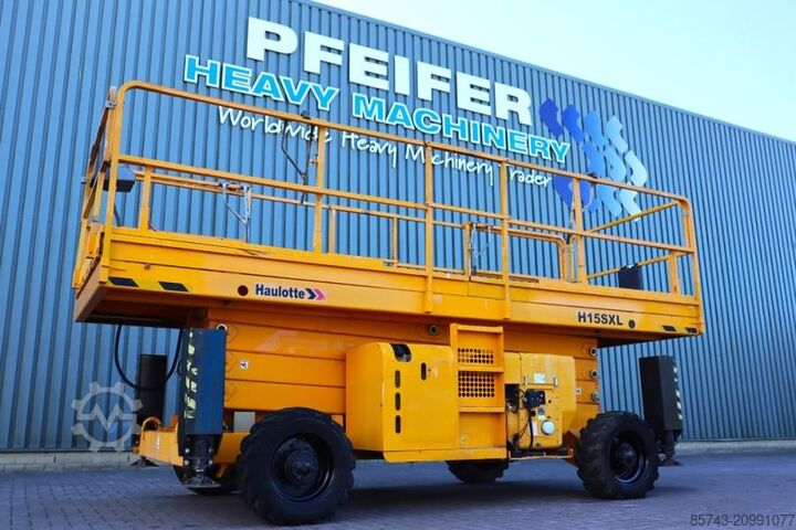 Scissor lift Haulotte H15SXL Diesel, 4x4 Drive, 15m Working Height, 500k