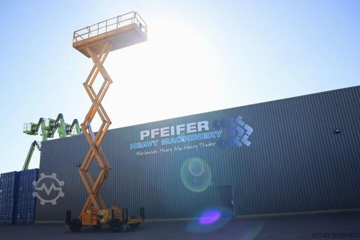 Scissor lift Haulotte H15SXL Diesel, 4x4 Drive, 15m Working Height, 500k
