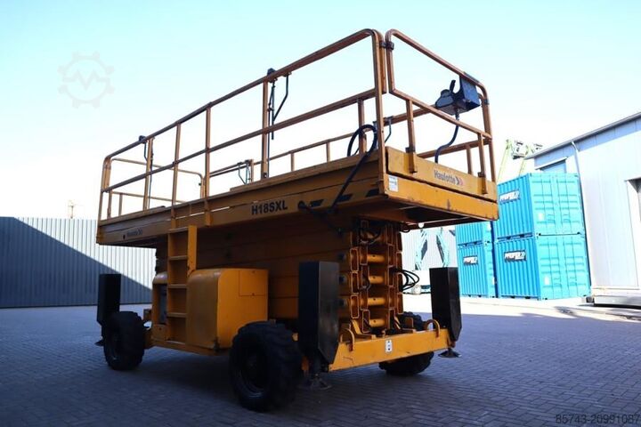 Scissor lift Haulotte H18SXL Diesel, 4x4 Drive, 18m Working Height, 500k