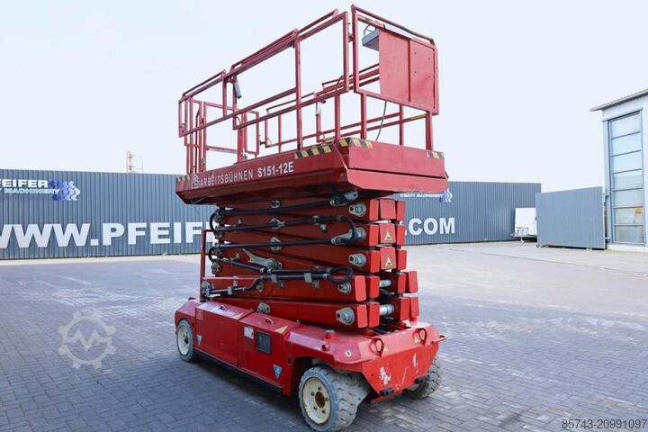 Scissor lift PB Lifttechnik S151-12E Electric, 15m Working Height, 550kg Capac