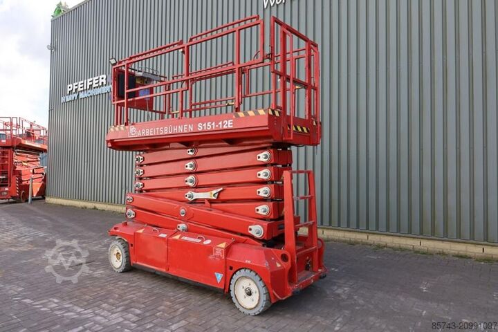 Scissor lift PB Lifttechnik S151-12E Electric, 15m Working Height, 550kg Capac