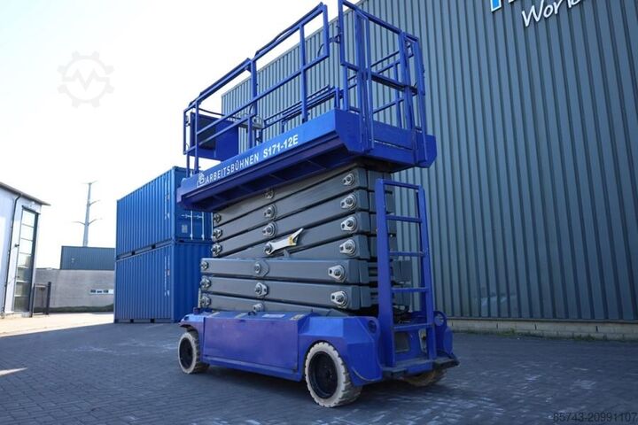 Scherenhebebühne PB Lifttechnik S171-12E Electric, 17.3m Working Height, 400kg Cap