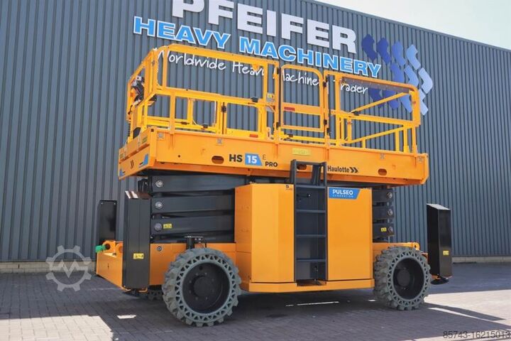 Scissor lift Haulotte HS15EPRO Valid Inspection, *Guarantee! Full Electr