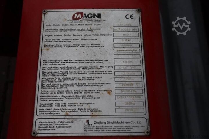 Scherenhebebühne Magni ES1012E Valid inspection, *Guarantee! Electric, 10