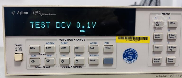 Agilent Digital Multimeter Agilent 3458A