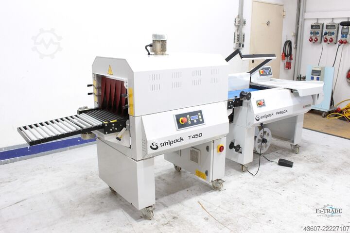 Winkelschweissmaschine Schrumpftunnel - Shrinkwrapper Shrink Tunnel SMIPACK FP 560a - T450