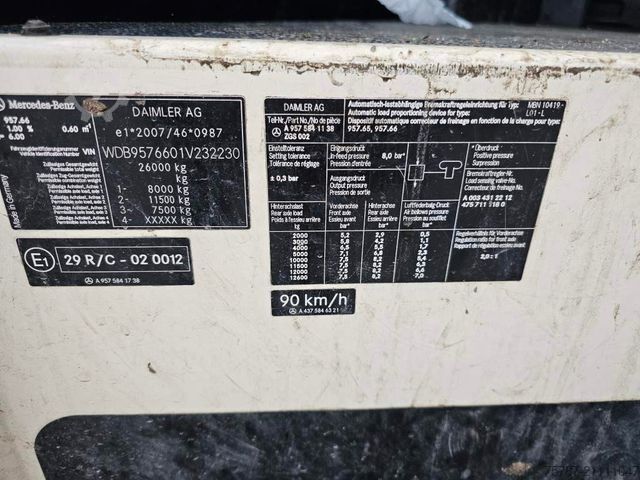 Garbage truck MERCEDES-BENZ 2629, 2 Kammern, Faun aus 2013, 22 cbm