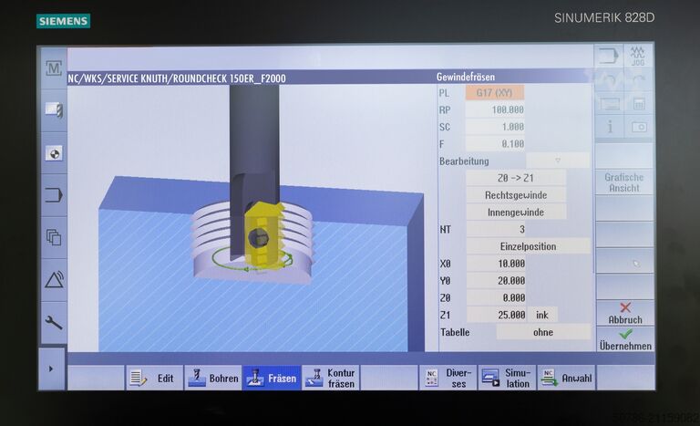 CNC Fräsmaschine - VECTOR M 850 Si (15" Multitouch-Panel/SK40) KNUTH Werkzeugmaschinen VECTOR M 850 Si (15" Multitouch-Panel/SK40)