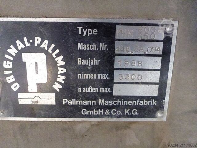 75 kW Pallmann Typ PHM 600-350 Edelstahl-Hammermühle PALLMANN PHM 600-350