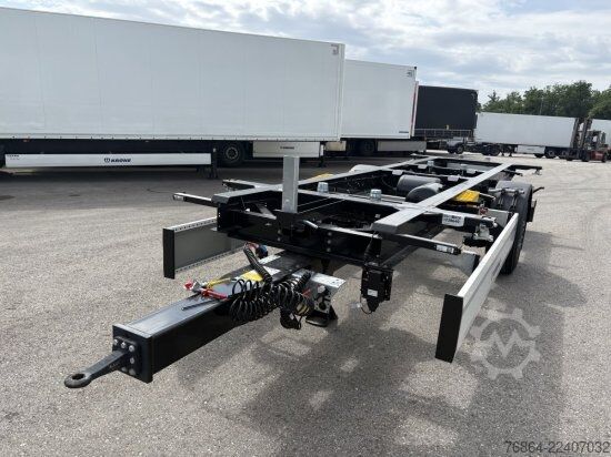 Swap chassis trailer KRONE 1-ACHS LAFETTE KRONE ACHSE, HECKABSTüTZUNG,
