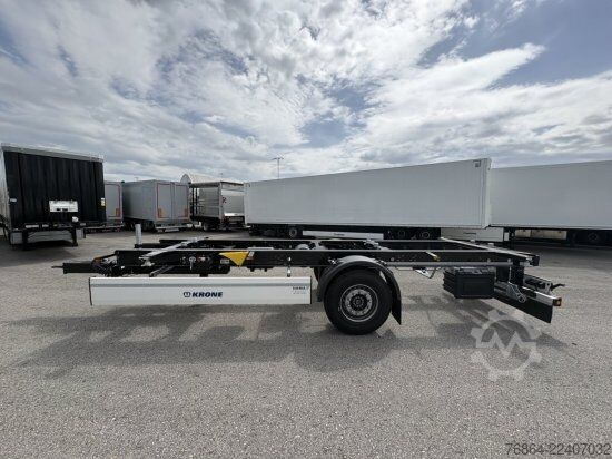 Swap chassis trailer KRONE 1-ACHS LAFETTE KRONE ACHSE, HECKABSTüTZUNG,