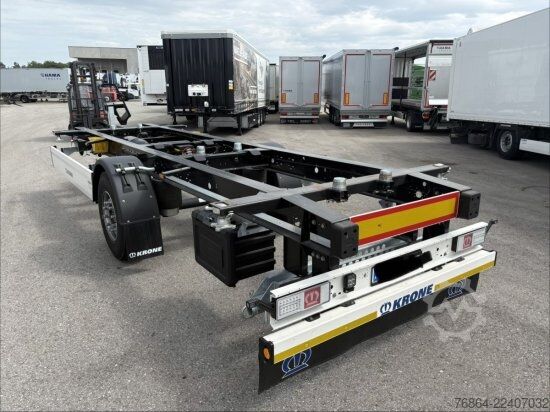 Swap chassis trailer KRONE 1-ACHS LAFETTE KRONE ACHSE, HECKABSTüTZUNG,
