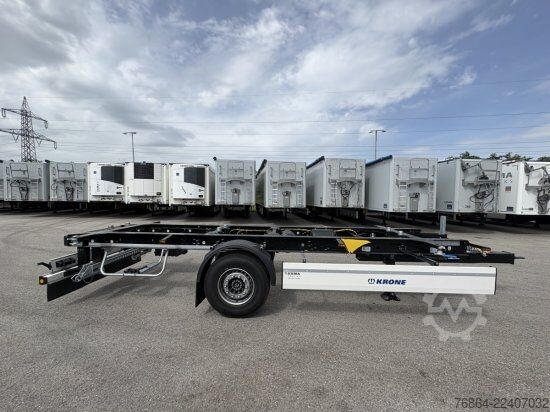 Swap chassis trailer KRONE 1-ACHS LAFETTE KRONE ACHSE, HECKABSTüTZUNG,