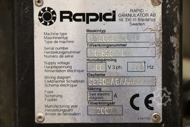 Hammer mill 2.2 kW Rapid G15035-SOLO