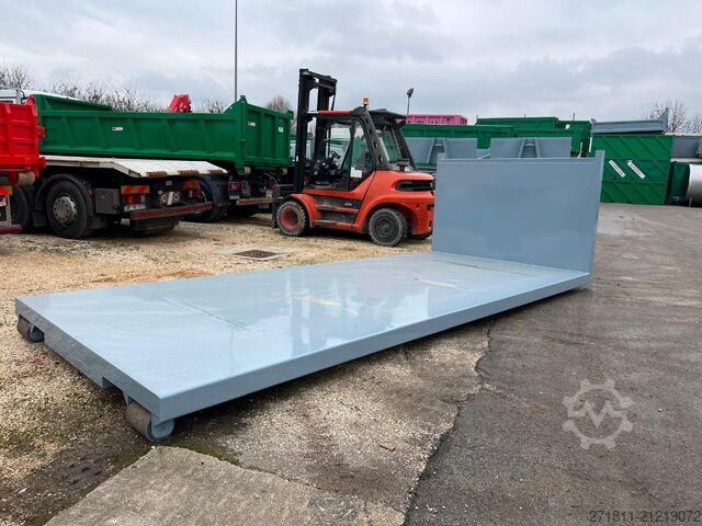 Abrollcontainer  CONTAINER SCARRABILE NUOVO A PIANALE SENZA SPONDE