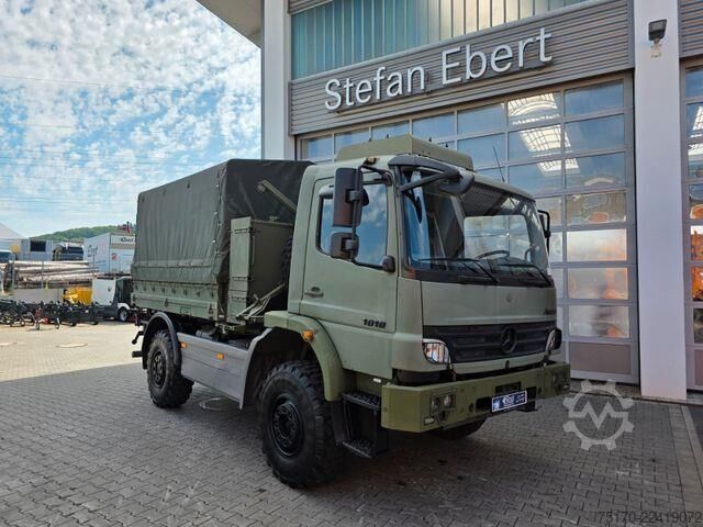 Sliding tarpaulin Mercedes-Benz Atego 1018 A 4x4 Pritsche Plane mehrfach vorh.