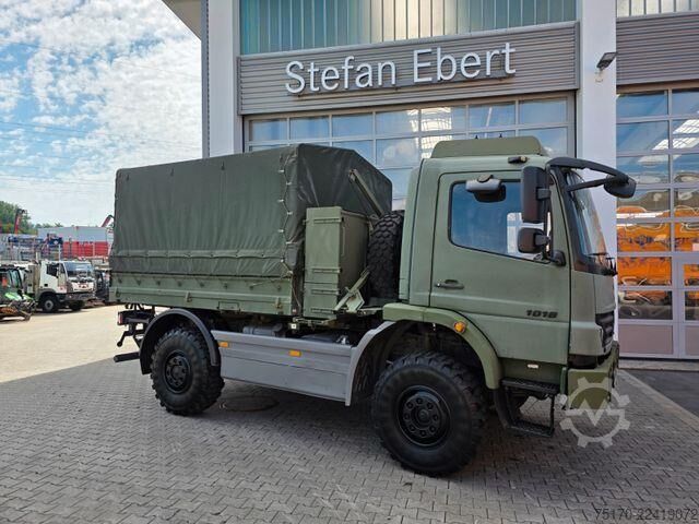 Sliding tarpaulin Mercedes-Benz Atego 1018 A 4x4 Pritsche Plane mehrfach vorh.
