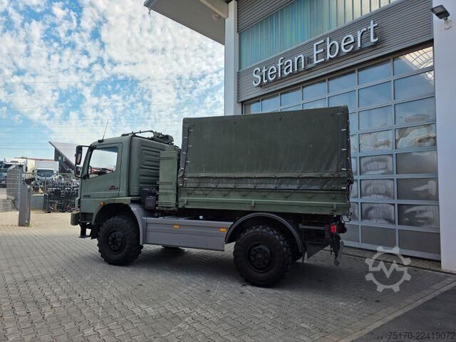 Sliding tarpaulin Mercedes-Benz Atego 1018 A 4x4 Pritsche Plane mehrfach vorh.