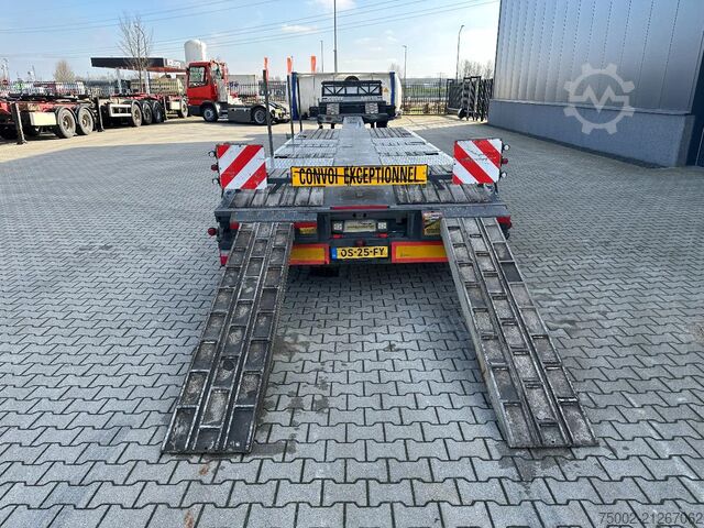 Plattformanhänger Kässbohrer Lowbed  / 6.00m extendable / ramps  / steering-...