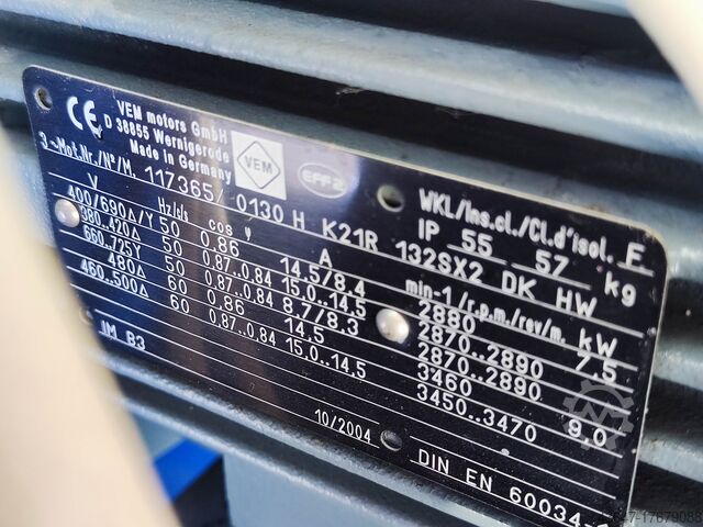 Centrifugal fan 7,5 kW JHM DST40-220-7,5/D